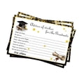 thumbnail image 3 of KLKCMS 16 Pieces Graduation Advice Cards for Friends College Graduation Decorations Black Gold, 3 of 9