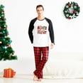 thumbnail image 2 of Festive Family Matching Christmas Pajamas Set with Merry and Bright Design, Sizes NB to 6XL with Pet Outfit, 2 of 7