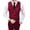 Wine Red, variant on Joernso Men Suit Vest Waistcoat V Neck Sleeveless Solid Color Slim Fit Single-breasted Cardigan Formal Business Coat Groom Wedding Coat