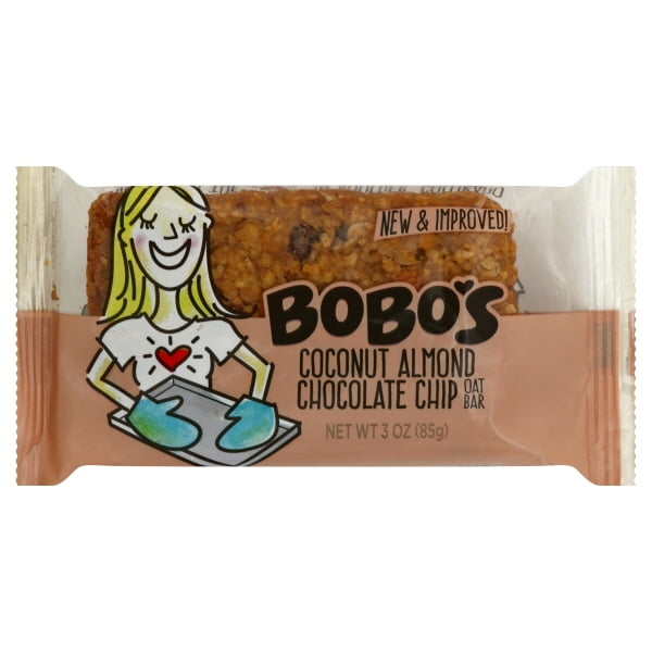 Bobo's Oat Bars All Natural Bar Coconut Almond Chocolate Chip 3 oz