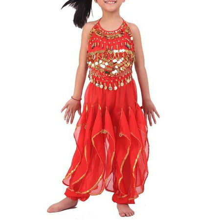 BellyLady Kid Children Belly Dance Costume, Harem Pants & Halter Top