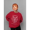 thumbnail image 2 of Krampus Made Me Do It Scary Christmas Tee Women's Sweatshirt, 2 of 4