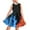 Blue Red Fire, variant on Fire Tank Dress Beach Dress Trendy Kids Sleeveless Dress Summer Spring Apparel for Girls Special Occasion Twirl Dresses Size 7-8 Years Old