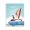 California Beach Day, variant on Stupell Industries Contemporary California the Golden State Illustrated Map Canvas Art, 24 x 30, by Carla Daly