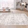 thumbnail image 5 of Pasargad Home Amadeus 6' x 9' Power-Loomed Ivory/Grey Rug, For Indoor Space and all Age of Group, 5 of 5