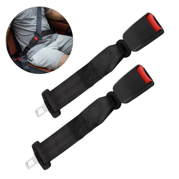 2PCS 9-inch Seat Belt Extender, Replacement Extender Easy use Belt Buckle For Cars