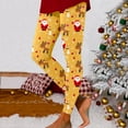 thumbnail image 2 of NIEWTR Christmas Leggings for Women, High Waisted Christmas Leggings Soft Non See Through Workout Yoga Pants(M,Yellow), 2 of 5