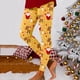 thumbnail image 3 of Medias Afelpadas de Polar Translúcido Gibobby Leggings para Mujer Casual Entrenamiento Out Leggings Impresión navideña Color Block Amarillo XL, 3 of 5