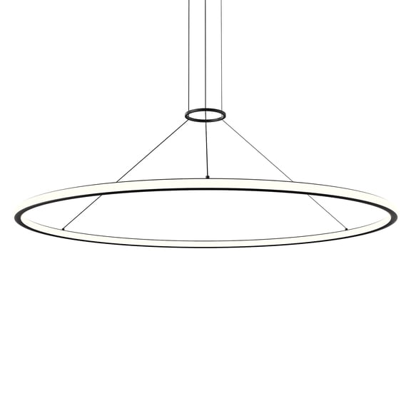 Sonneman 2235.25 Luna 62" Wide Led Ring Chandelier - Black