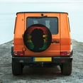 thumbnail image 7 of DouZhe Waterproof Spare Tire Cover, African Girl Vintage Grunge Style Prints Adjustable Wheel Covers Fit for Jeep Trailer RV SUV Car, 16 inch, 7 of 7