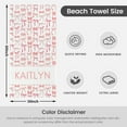 thumbnail image 3 of Personalized Beach Towel for Kids - Custom Beach Towel with Name- Soft Swimming Towel, Customized Bath/Pool/Beach Towel for Boys Girls, 3 of 8