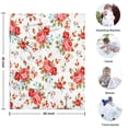 thumbnail image 4 of Pioneer Flower Floral Print Pattern Blanket,Comfortable Soft Lamb Wool Throw Blanket,All Season,Warm Lightweight Blankets for Sofa Bed Couch Living Room Chair,30"x40", 4 of 4