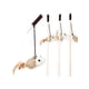 thumbnail image 3 of Wooden Stick Fabric Mouse Teaser Cat Toy, 3 of 5