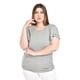 thumbnail image 1 of Blusa casual con olanes Roman Fashion /Tallas Extras, 1748 (Gris) gris 42, 1 of 5