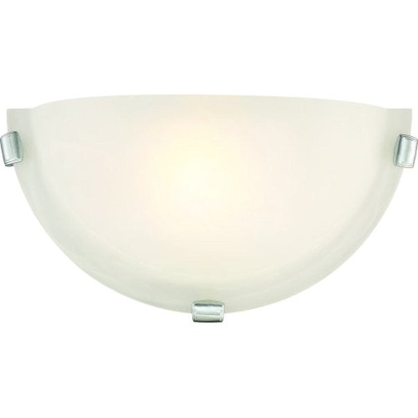 LED Wall Sconce with Alabaster Glass and Interchangable BN and ORB clips 