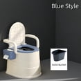 thumbnail image 5 of Portable Outdoor Camping Toilet w/Lid, Ergonomic Back Support, Tissue Holder. Ideal for RV, Car Camping, Hiking. No Electricity Needed., 5 of 14