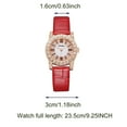 thumbnail image 2 of Jewelry VerPetridure New Faux Leather Watch Rhinestone Roman Scale Female Watch, 2 of 2