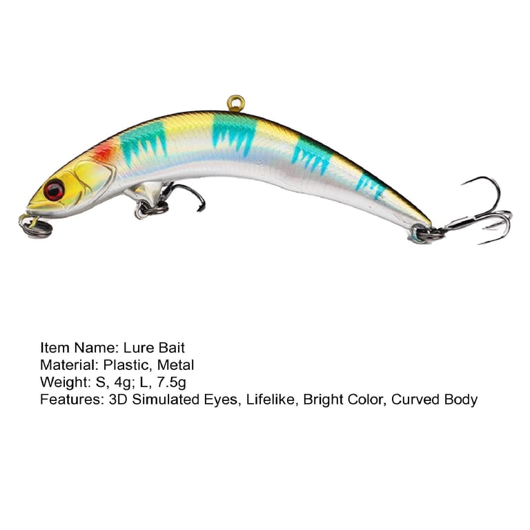 Baellert Fishing Bait 3D Simulated Eyes Low Wind Resistance Noise Induced Topwater Fish Swimbait with Triple Pronged Sharp Hooks for Saltwater ... Baellert Fishing Bait 3D Simulated Eyes Low Wind Resistance Noise Induced Topwater Fish Swimbait with Triple Pronged Sharp Hooks for Saltwater ...