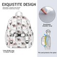 thumbnail image 5 of Cartoon Pug Dog Backpack for School,Cute School Bag,Schoolbag with Adjustable Shoulder Straps & Padded Back,15"x11.42"x5.5", 5 of 6