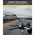 thumbnail image 3 of 2PCS Motorcycle Mirrors,Bike Mirror Handlebar,Motorcycle Accessories 360° Adjustable Motorcycles Wide Angle Rear View Mirror,Suitable for Most Electric Bikes,Scooters,ATVs,Mopeds,Motorcycles, 3 of 6