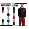 thumbnail image 6 of GIRUNS Men's Christmas Pajama Set Comfy Sleepwear 2 Piece Pjs Long Sleeve Crewneck Shirts and Bottoms Soft Sleep Sets Red Snowman 2XL, 6 of 10