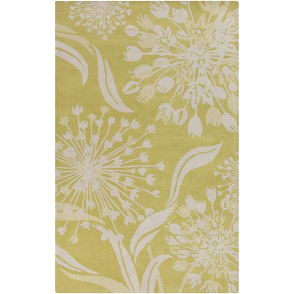 Alhambra ALH5032 Area Rug in Lime, Lime, Ivory