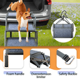 thumbnail image 4 of Dog Ramp for Car Truck SUV Dog Stairs for Large Dogs Folding Pet Stairs with Non-Slip Rug Surface Supports Up to 250 lbs (5 Steps), 4 of 7