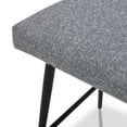 thumbnail image 4 of CHITA 27" Swivel Upholstered Counter Bar Stools set of 3 with Back & Metal Legs, Fabric in Gray, 4 of 11