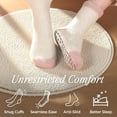 thumbnail image 4 of 5 Pairs Women's Fuzzy Socks with Non-Slip Grips, Soft Fluffy Slipper Ankle Socks for Winter Warmth, Home Sleep & Hospital Use, 4 of 7