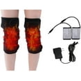 thumbnail image 1 of Battery Heated Knee Brace Wrap Rechargeable Lithium Electric Heating Pad Knee Hot Therapy 3 Temperature Control for Joint Pain, 1 of 5