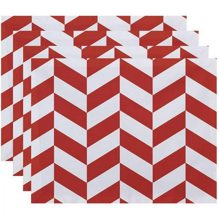 

Simply Daisy 18 x 14 Zigzag Jag Geometric Print Placemat