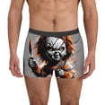 thumbnail image 3 of Lsque Chucky Pattern Men’s Total Support Pouch Boxer Briefs, X-Temp Cooling, Moisture-Wicking Underwear, Regular, Long-leg and Trunk-Large, 3 of 7