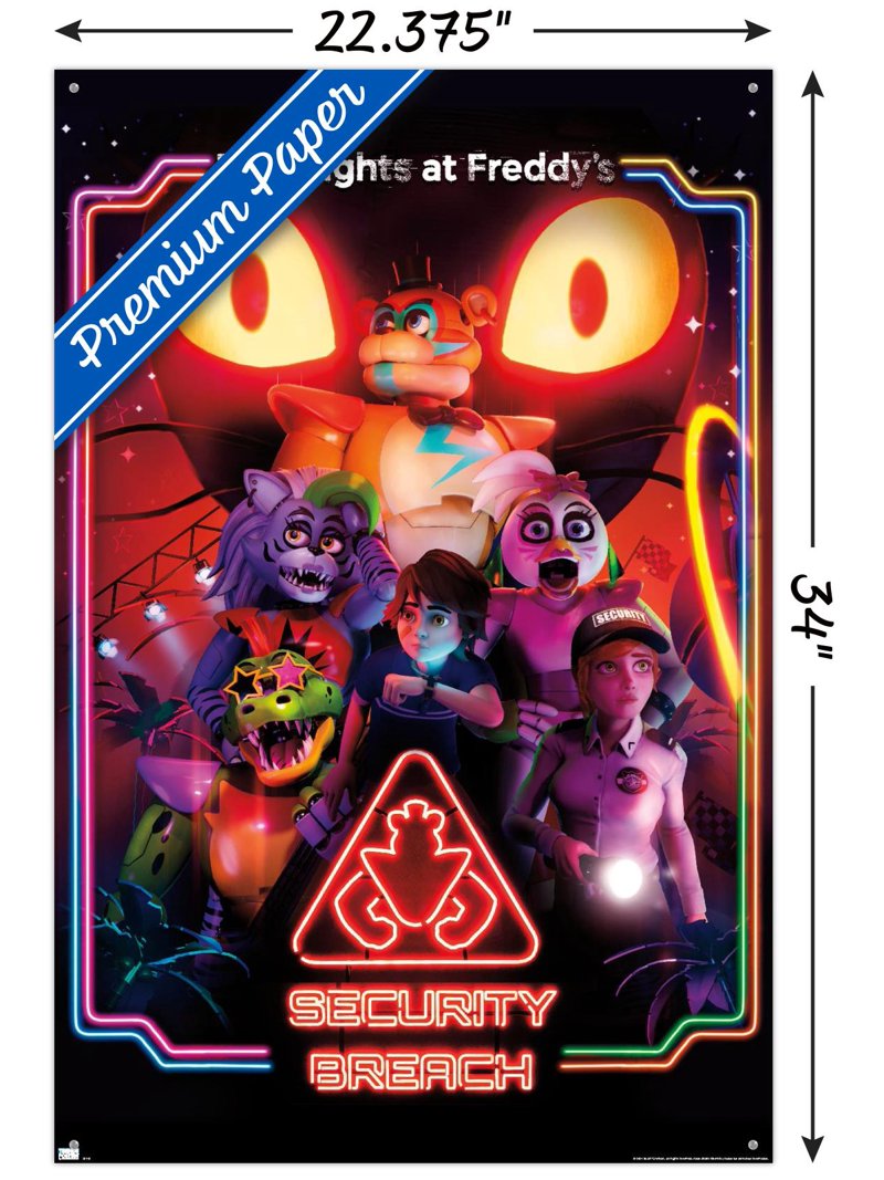 Five Nights at Freddy's: Security Breach - Key Art Wall Poster