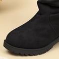 thumbnail image 4 of Kids Girls Buckle Decor Knee High Boots, Ruched Long Shaft Non Slip Low Heel Footwear, Stylish Casual Boots for Fall Winter 12.5 Little Kids, 4 of 7