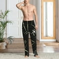 thumbnail image 6 of Haiem Spiders On The Web Men's Pajama Pants Ultra Lightweight Pjs Bottoms Sleepwear Bottom Pants With Pocket Drawstring-Large, 6 of 7