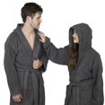 thumbnail image 3 of Peignoir à Capuche en Coton Éponge de Luxe 100 % pour Hommes Spa, 3 of 7