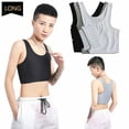 thumbnail image 2 of Fashion Tank Chest Breast Binder Trans Lesbian Breathable Les Cosplay White Blackpangjing, 2 of 4