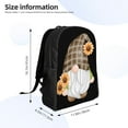 thumbnail image 4 of Cauagu Sunflower Gnomes 4 Print Backpacks,Travel Daypack Casual Laptop Backpack Bookbag Fits 15 Inch Computer for Men Women, 4 of 8