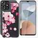 thumbnail image 1 of wonima11 Tempered Glass Film + Cover for ZTE Axon 50 Lite 8050 (6.60"), 9H Hardness Screen Protector and Soft Silicone Case Bumper Shell Black Protective TPU Cases - Peach Blossom, 1 of 1