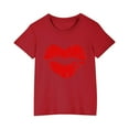 thumbnail image 1 of Zpanxa Chemises Filles T-Shirt à Imprimé d'Halloween Col Rond Manches Courtes Haut Mode en Coton 5 Ans, 1 of 4