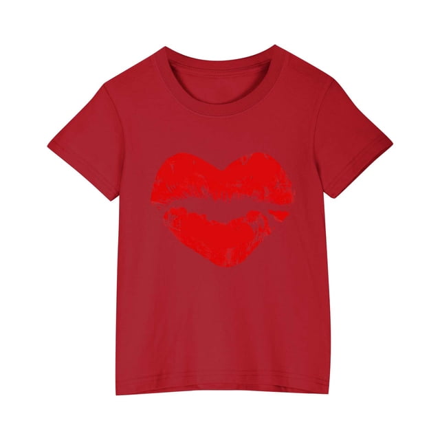 Zpanxa Chemises Filles T-Shirt à Imprimé d'Halloween Col Rond Manches Courtes Haut Mode en Coton 5 Ans