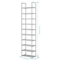 thumbnail image 3 of 10 Tier Tall Shoe Rack, Sturdy Narrow Metal Shoe Rack Organizer for 20-25 Pairs, Save Space Shoe Racks for Closets, Bedroom, Garage, Bathroom, Large Capacity Shoe Shelf, 3 of 4