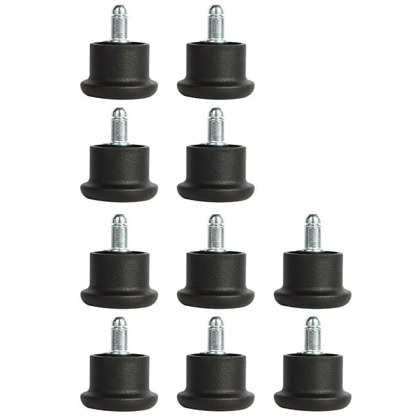 10Pcs Fixed Stationary Caster for Office Chair Bell Glides