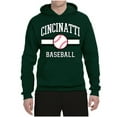thumbnail image 2 of Wild Bobby City of Cincinnati Baseball Fantasy Fan Sports Unisex Hoodie Sweatshirt, Forest Green, Small, 2 of 6