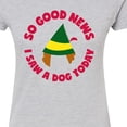 thumbnail image 3 of ELF - Christmas Family Set Saw A Dog - Juniors Fitted Graphic T-Shirt, 3 of 5