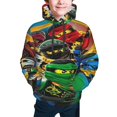 thumbnail image 5 of NinJago Boys' Hoodie Realistic 3d Print Graphic Hooded Sweatshirts With Drawstring Medium, 5 of 5
