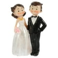 thumbnail image 5 of WASHWEPE 1Set Bride And Groom Doll Resin Figure Multi Color For Wedding Decor Table Decoration, 5 of 8