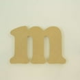 thumbnail image 1 of Package of 1, 10 Inch X 1/2" Thickness MDF Letter m in The Goudy Heavy Font, Thick, Lower Case for Art & Craft Project, Made in USA, 1 of 4