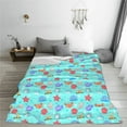 thumbnail image 5 of Fuzoiu Sea animals Print Ultra-Soft Micro Fleece Blanket,All Seasons Flannel Throw, Lightweight Blanket for Bed, Sofa, Couch, Movie Night, Camping, and Travel-40"x30", 5 of 7
