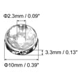 thumbnail image 2 of CHUANK 200Pack 6mm Rondelle Spacer Beads  Silver Plated Rhinestone Spacer Beads for Jewelry Making Supplies  Gold White, 2 of 6